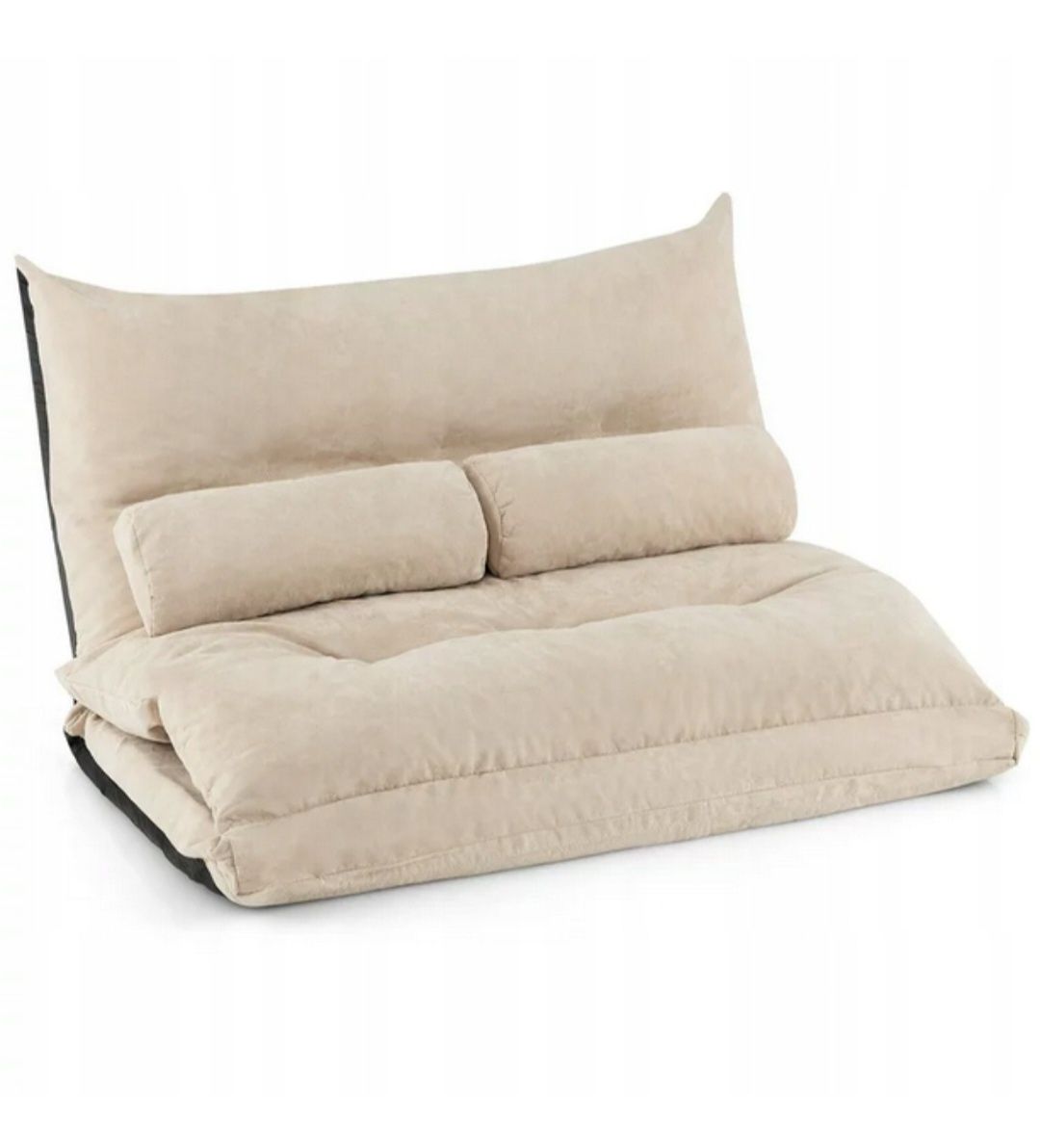 Kanapa Costway LAZY 110 x 68 cm tkanina beżowy