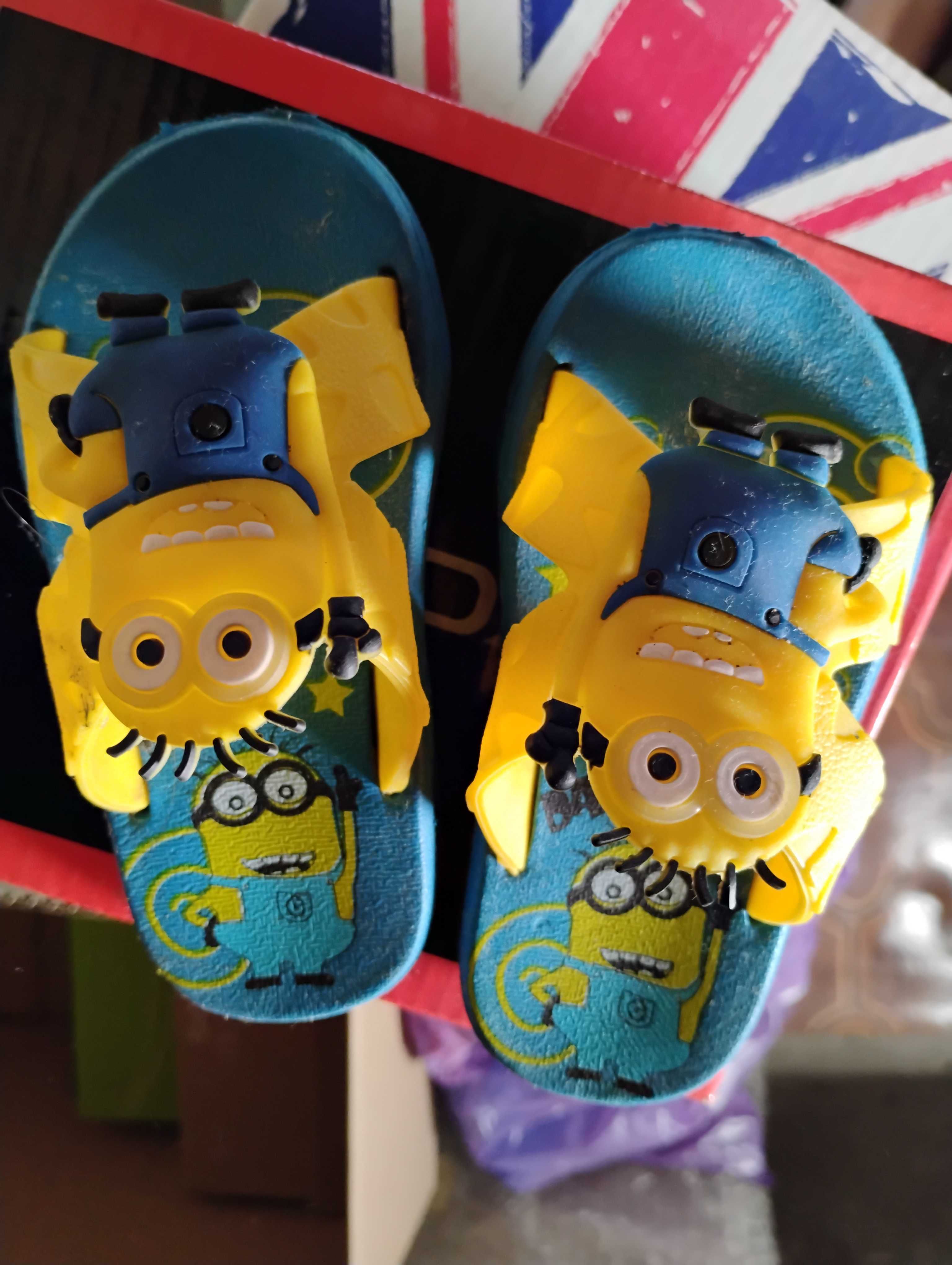 Klapki Minionki 21, 22 dziecięce