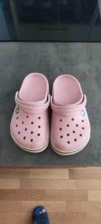 Рожеві крокси Crocs дитячі шлепки сандалі розмір 31-32 j2