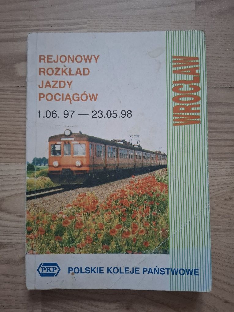 Książka, Rejonowy rozkład jazdy pociągów. Wrocław PKP