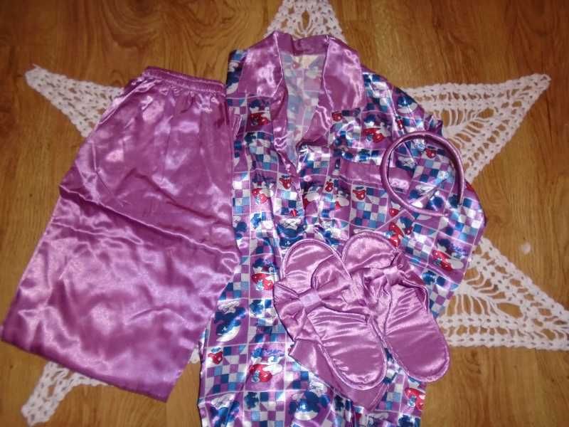 Pijama cetim feminino (NOVO) + acessórios