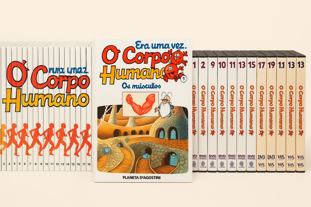 Coleção completa “Era uma vez… O Corpo Humano” – Livros + DVDs