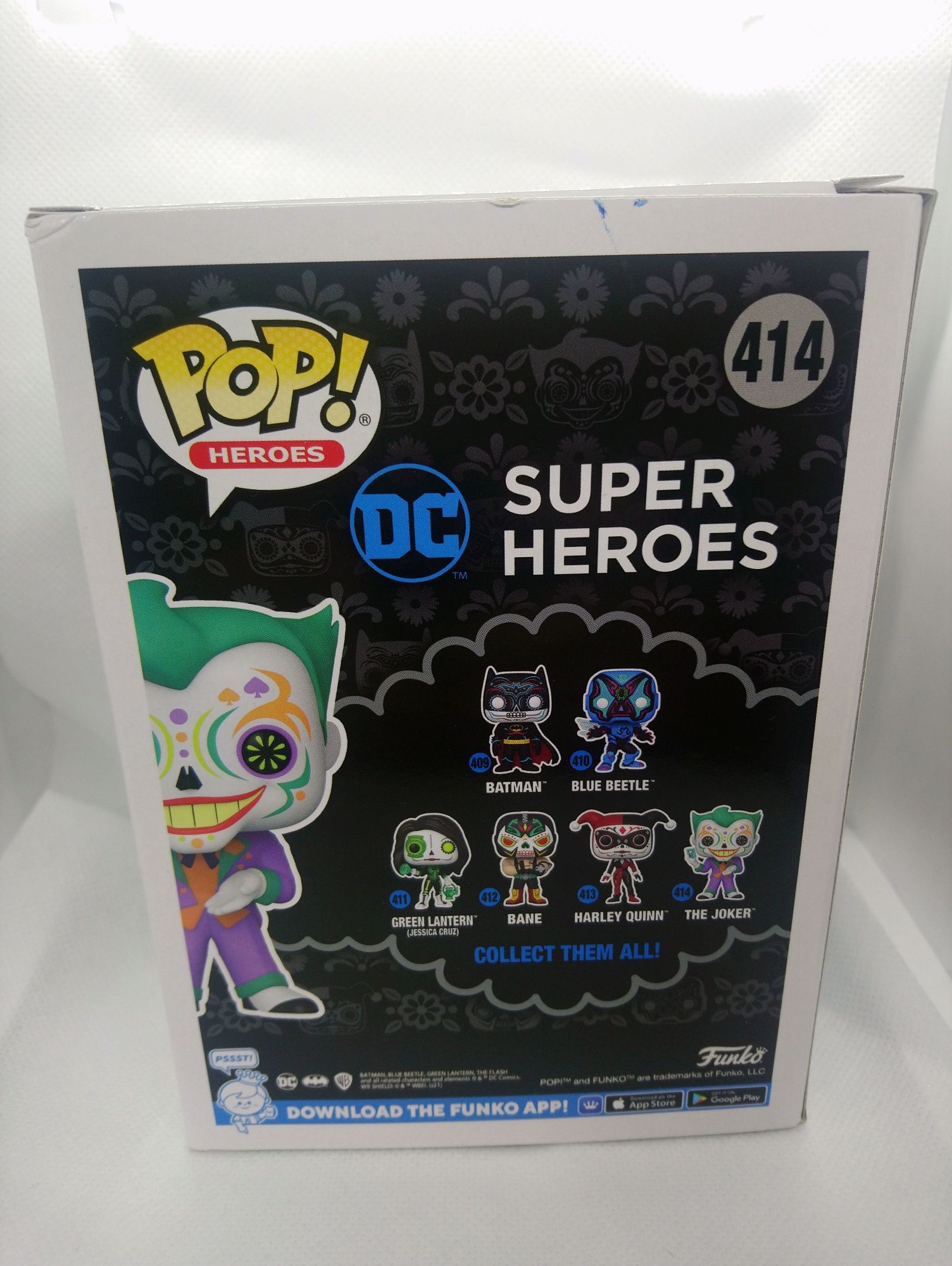 Funko Pop DC Joker GITD Dia de los Muertos 414