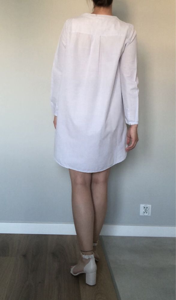Niebieskawa sukienka letnia, grecka H&M
