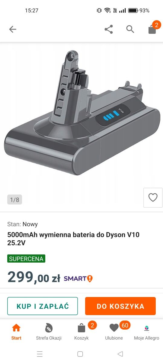 Bateria do Dyson V10