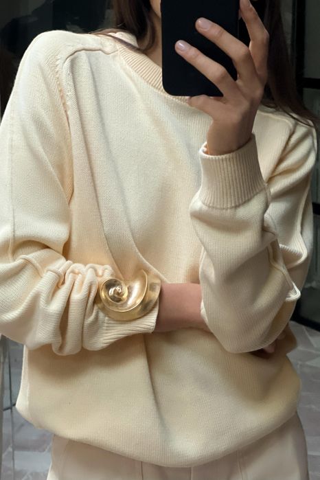 Стильний бавовняний светр zara з нових колекцій