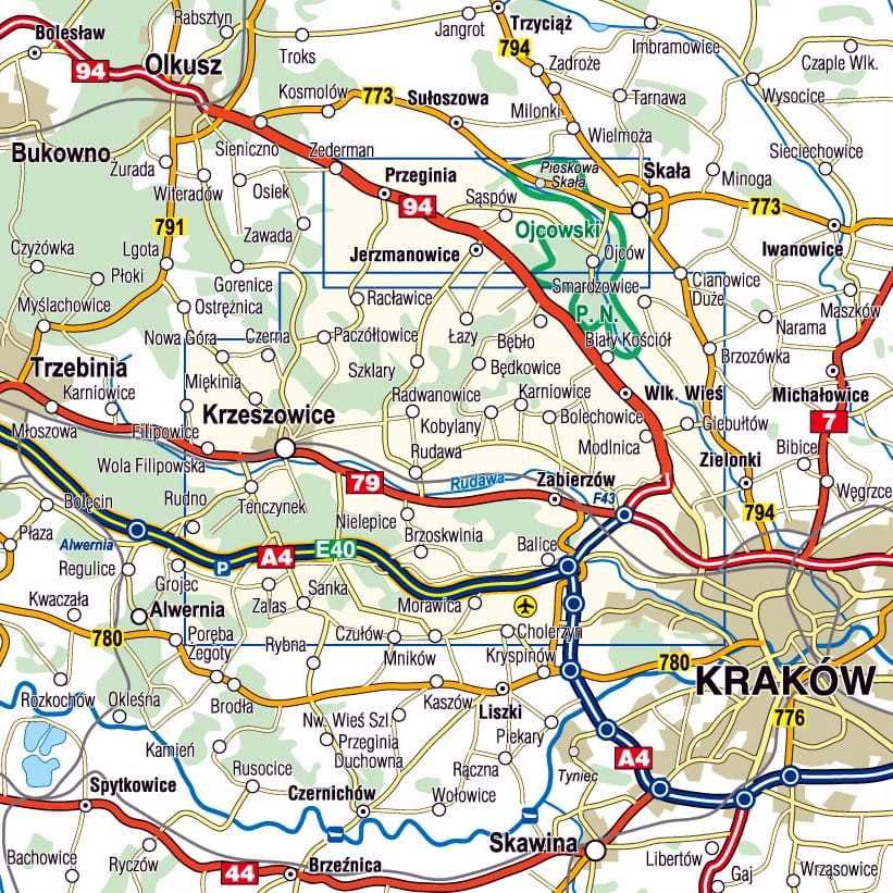 Mapa Dolinki Podkrakowskie 1:25 000 COMPASS