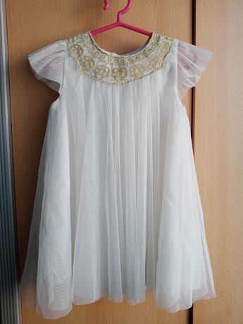 Sukienka h&m biała tiulowa 92
