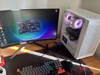 Komputer do gier z monitorem