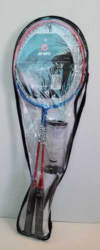 Nowy zestaw do badmintona ENERO/2 rakiety/3 lotki
