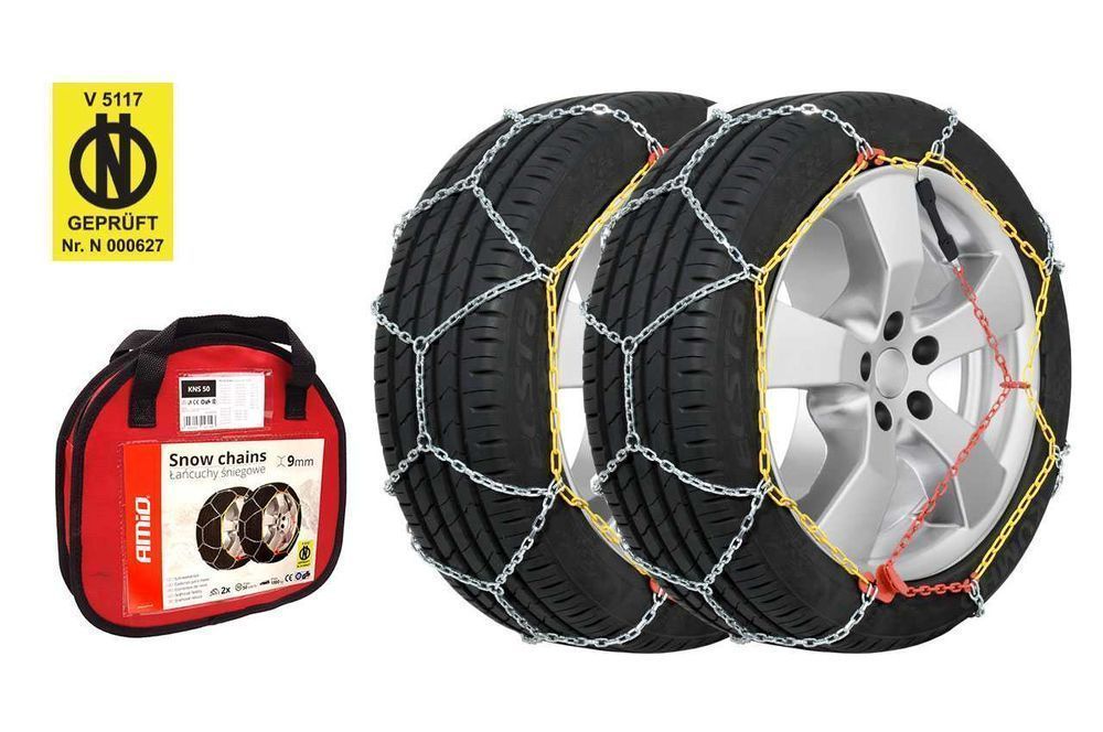 Łańcuchy śniegowe Ö-Norm 9mm 225/55 R17 215/60 R17 KNS 120