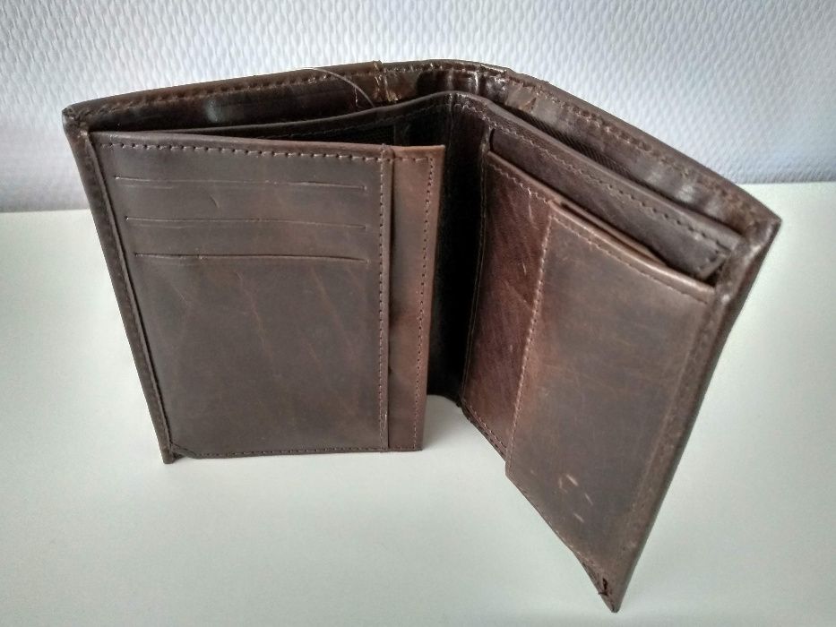 NOWY Zestaw: portfel, etui na karty (RFID), brelok, okładka na karty