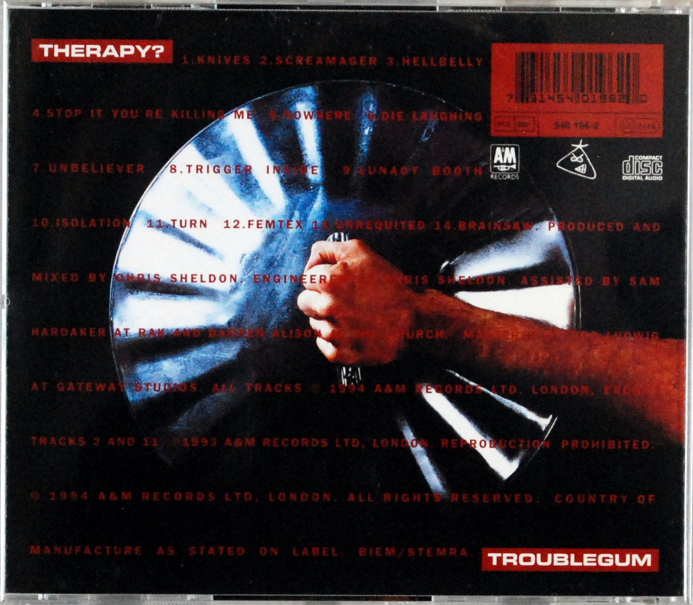 (CD) Therapy? - Troublegum s.BDB