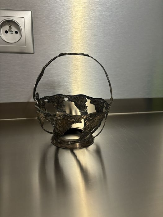 Cukiernica Hefra vintage koszyk, rzadki wzór Winogrona