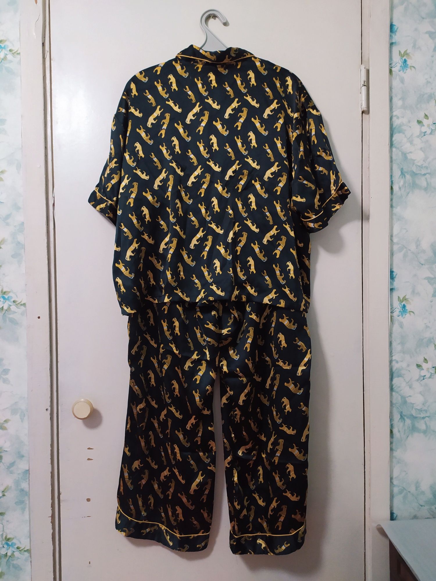 Женская леопардовая пижама р 56-58
