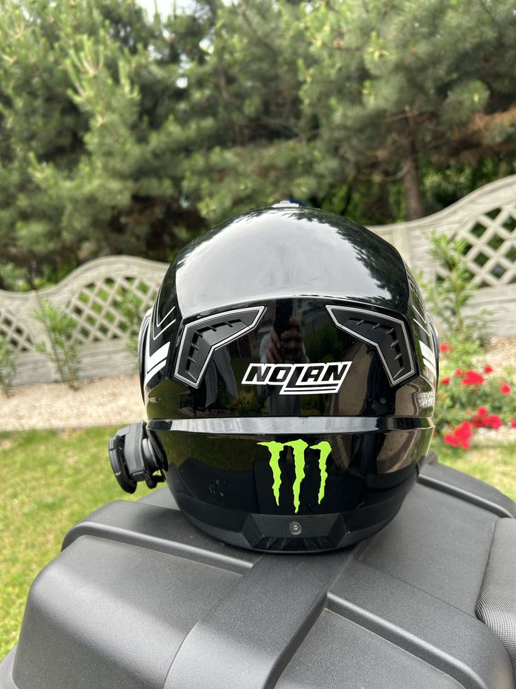 Kask motocyklowy szczękowNolan NMS035 z intercomem freedconn T-max pro