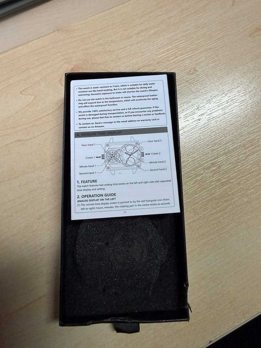 Męski zegarek multifunkcyjny – analogowo-cyfrowy