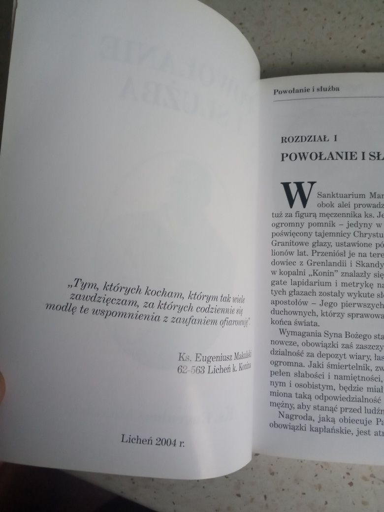 Ks. Egeniusz Makulski powołanie i służba