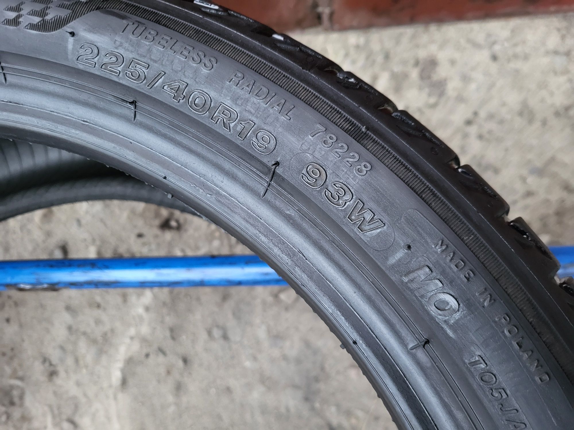255/35/19+225/40/19 R19 Bridgestone Turanza T005 4шт ціна за 1шт шини