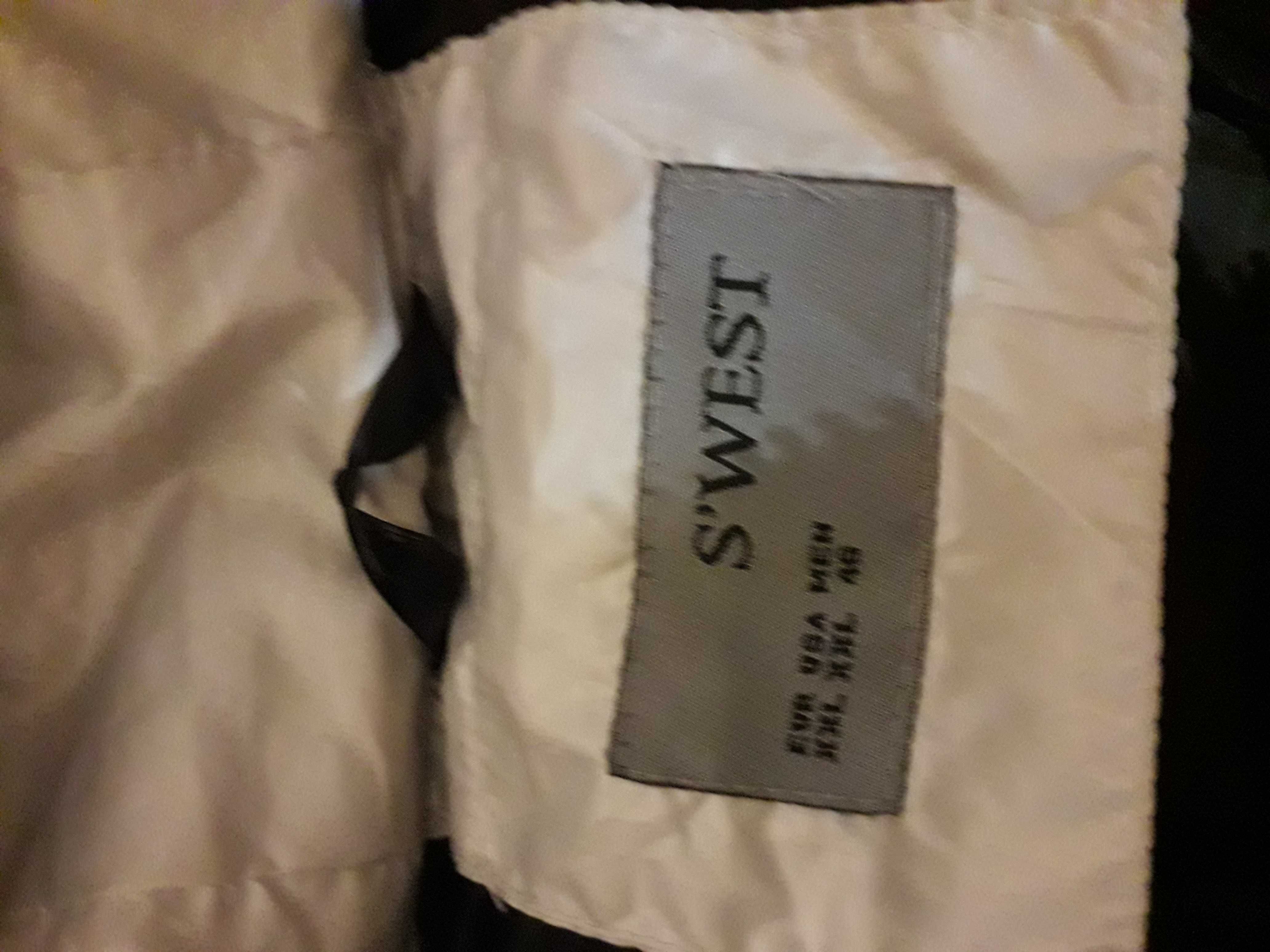Kurtka S´WEST, rozmiar XXL,  zimowa, czarna, błyszcząca