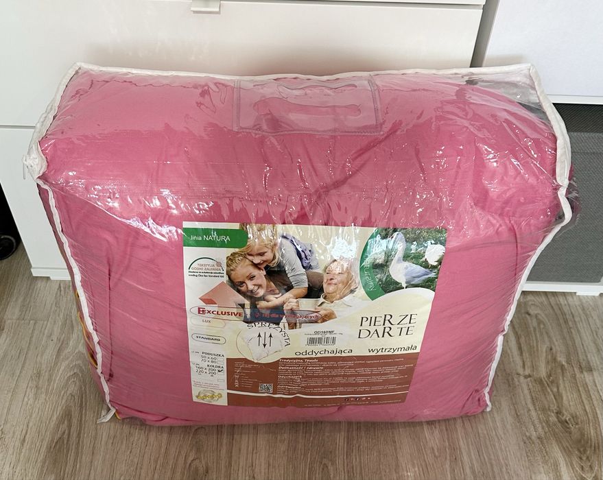 Kołdra puchowa 100% Pierze Darte - Sprężysta 160x200 1.8kg NOWA