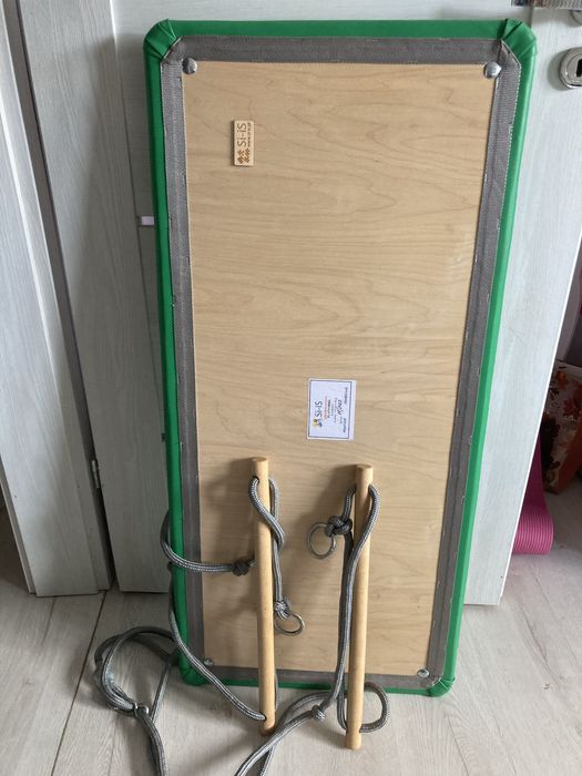 Huśtawka platforma SI zielona jak nowa 110cmx50 cm