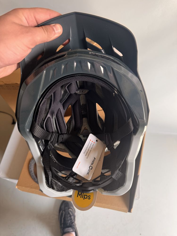 Вело шолом для велосипеда TLD Troy Flowline SE Helmet Badge Camo Gray