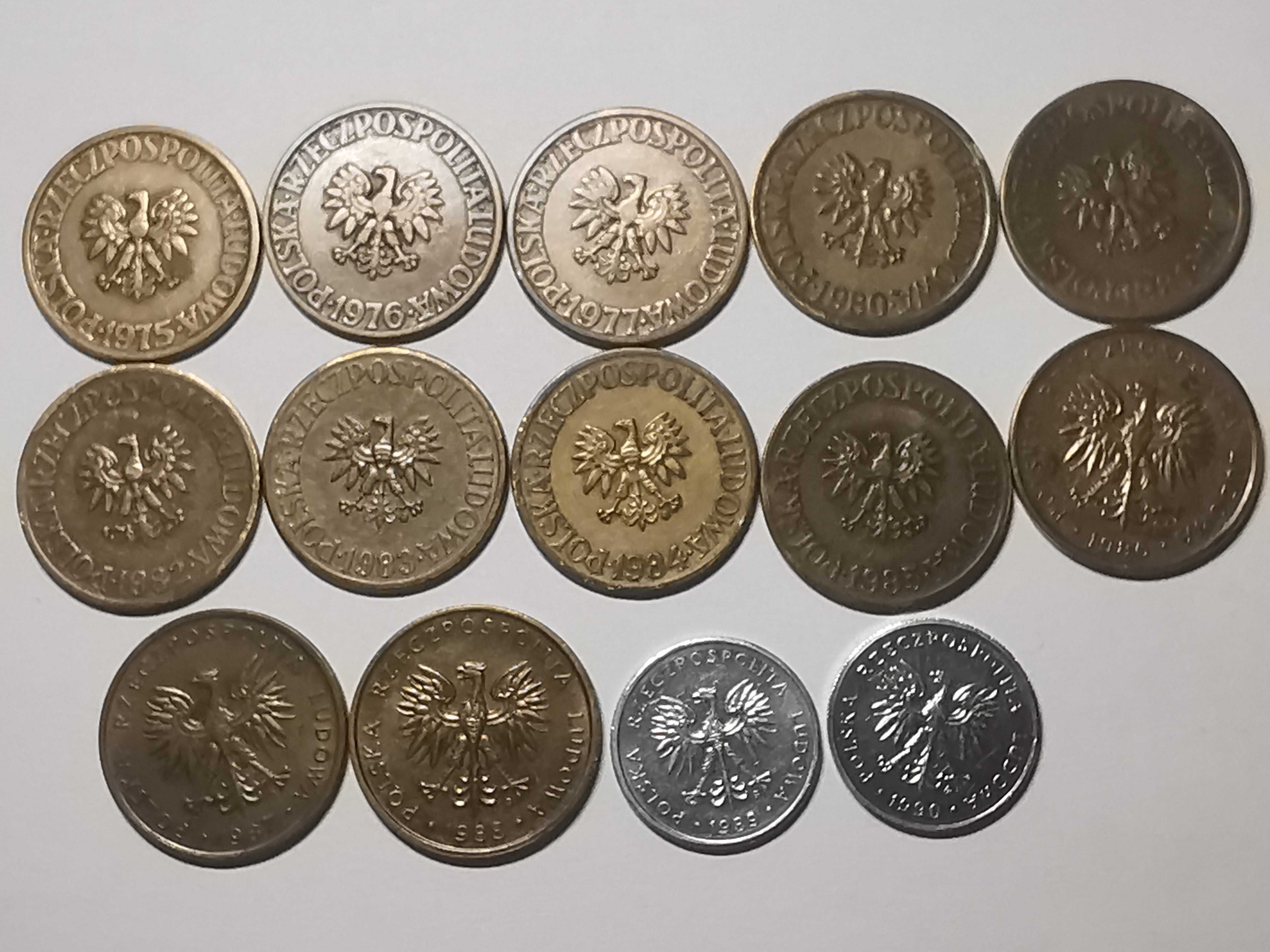 Monety 5 złotych od 1975 do 1990r.