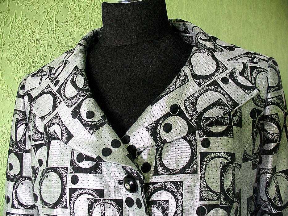 Żakiet - elegancki - marynarka - 42 XL - biust 100 cm Srebrny L'attore