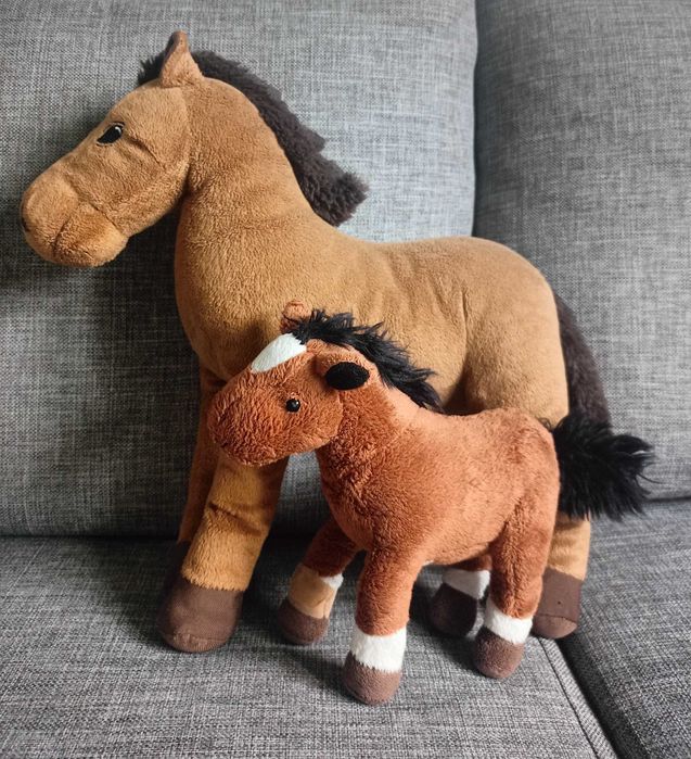 Konie klacz/koń źrebak maskotka pluszak