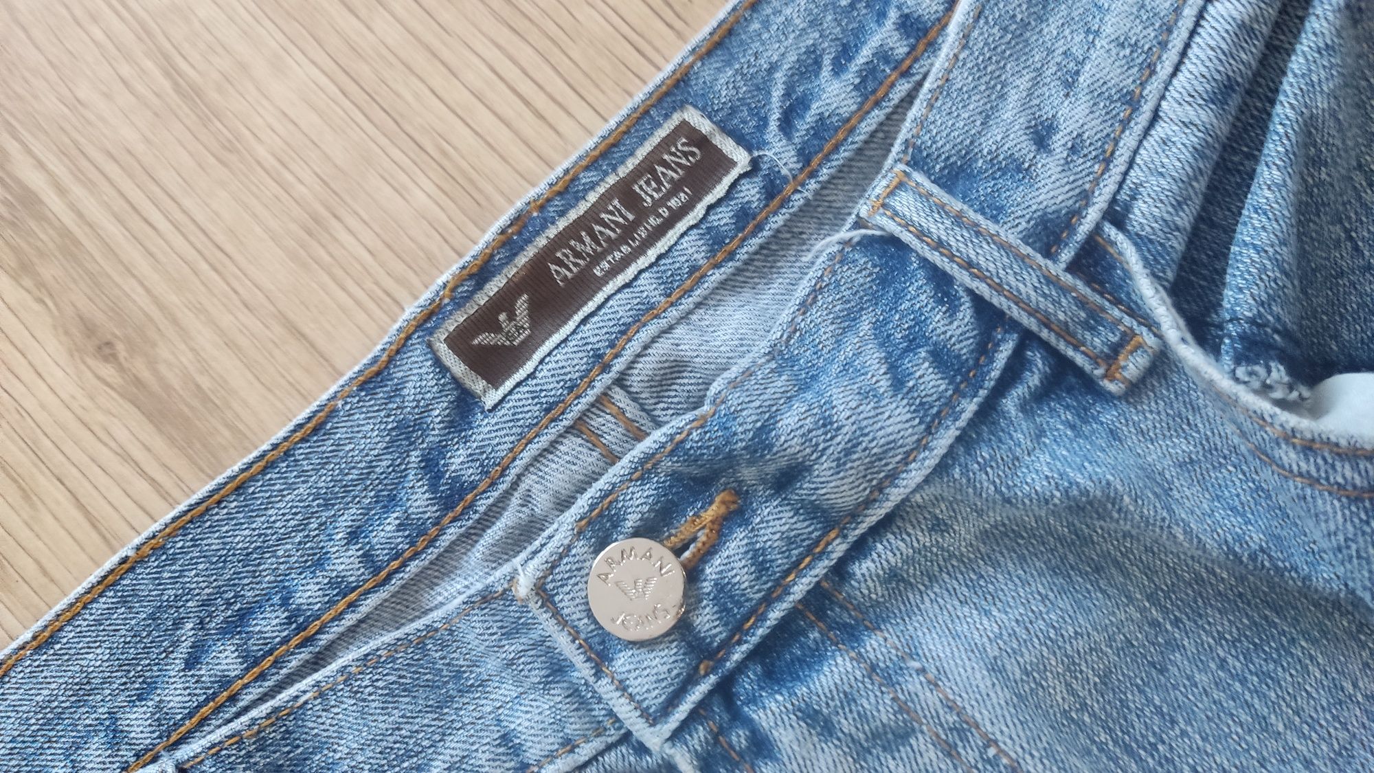 Jeansy męskie Armani jeans vintage