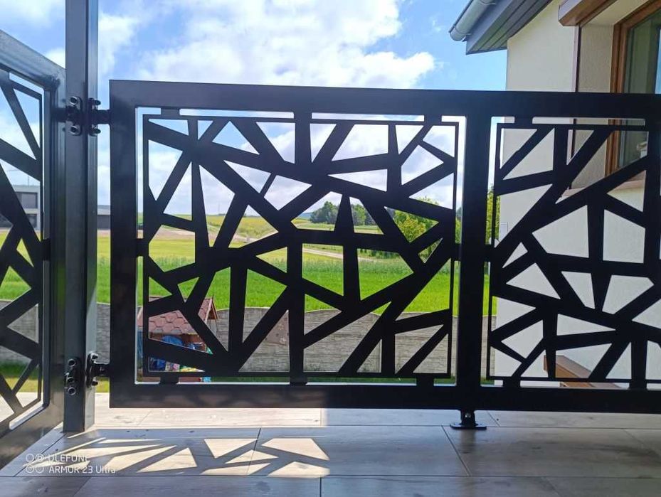 Panel ogrodzeniowy dekoracyjny przęsło metalowe na bramę ogrodzenie