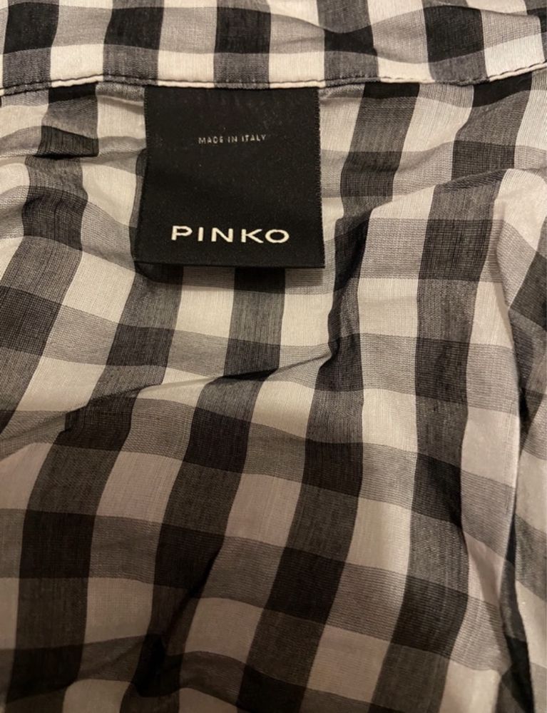 Camisa de mulher em xadrez da PINKO