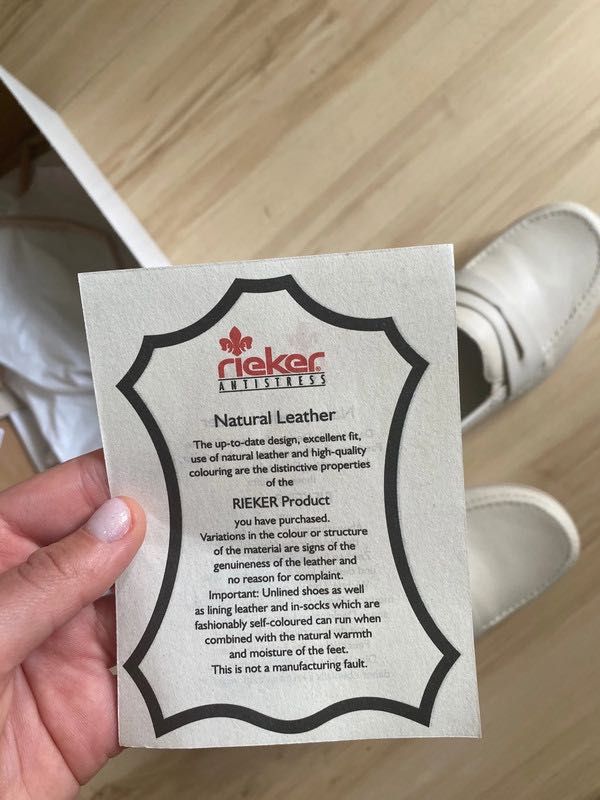Mokasyny nowe Rieker beżowe