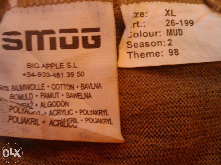 SMOG Dekatyzowany gnieciony Sweter XL-Nowy