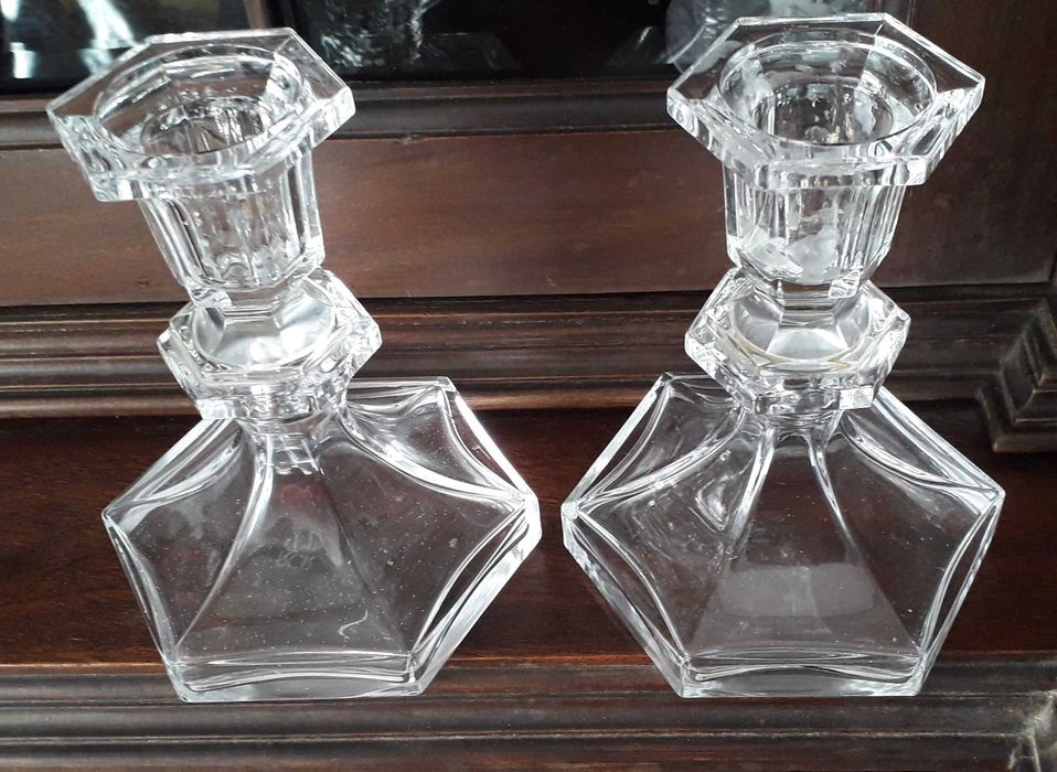 Castiçais (2) em cristal RCR TP