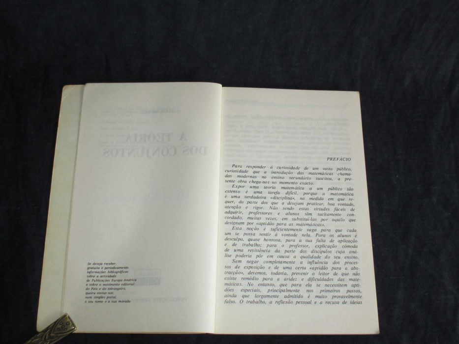 Livro A Teoria dos Conjuntos Alain Bouvier Saber
