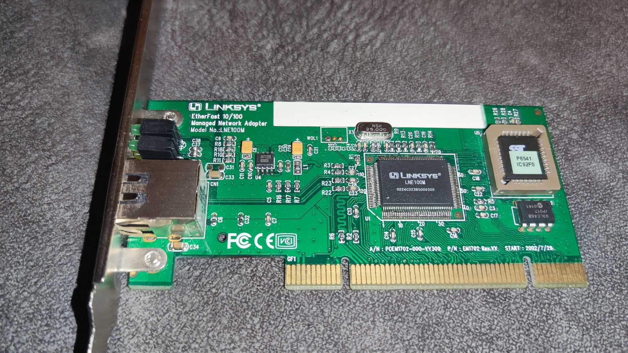 Karta sieciowa PCI - Linksys EtherFast 10/100 - LNE100M