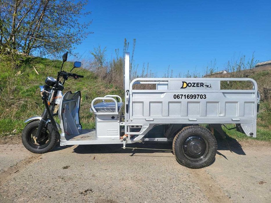 Електроцикл вантажний Dozer Model-3 1800W запас ходу 65 км Кредитуємо