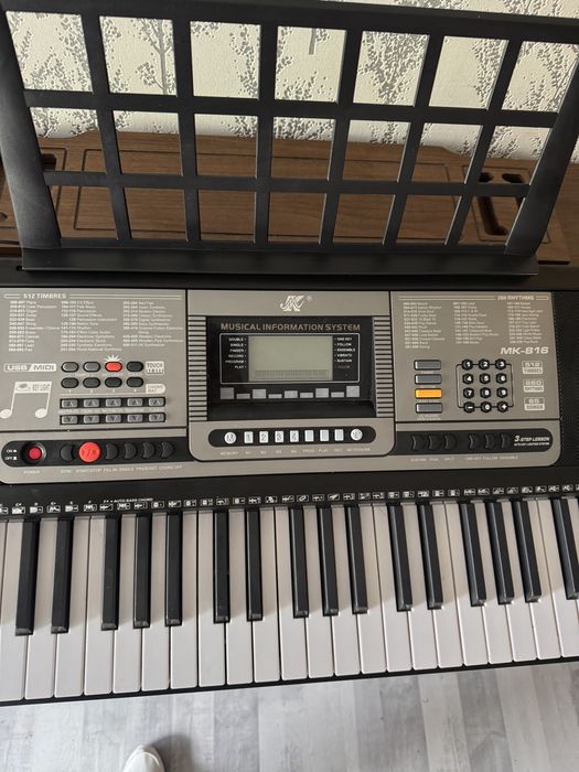 Keyboard Organy Pianino MK-816 MIDI 61klaw