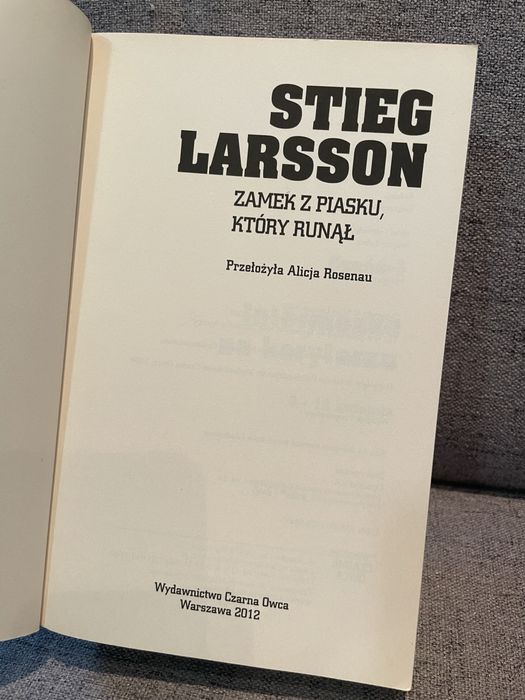Zamek z piasku który runął Stieg Larsson
