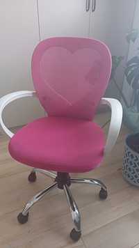 Fotel krzesło do biurka dla dziewczynki