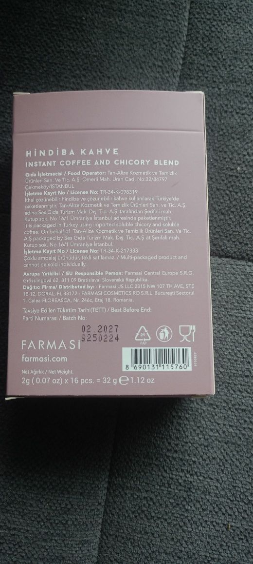 Kawa instant z cykorii Nutriplus, 16x2g