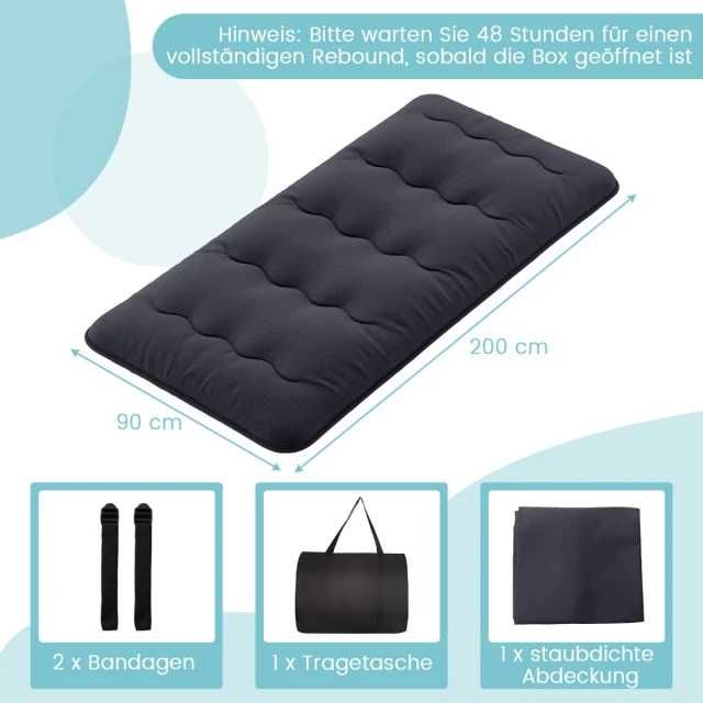 Japoński matrerac futon z pokrowcem  90 x 200 cm. 056