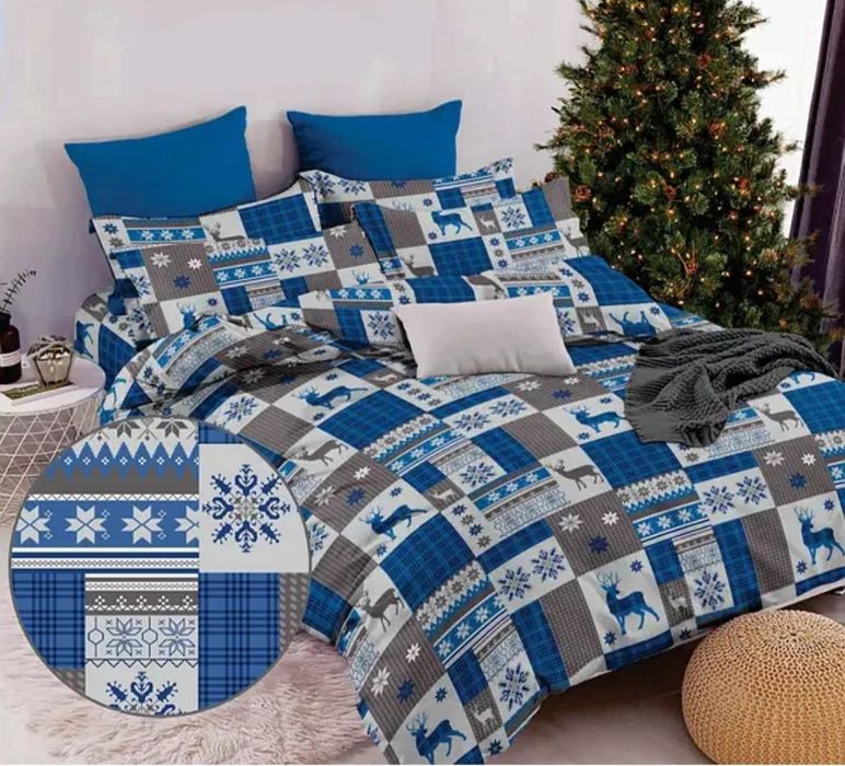 Новорічна постільна білизна бязь голд люкс