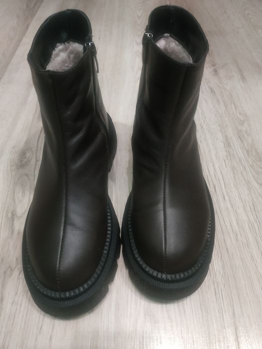 Сапоги Челсі зимові шкіра
