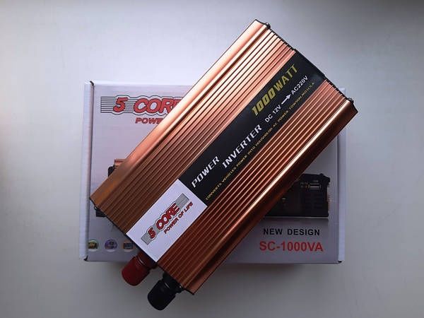 Инвертор напряжения SC-1000VA 12-220 преобразователь 1000W