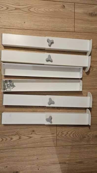 Nogi regulowane od biurka Ikea Pahl białe