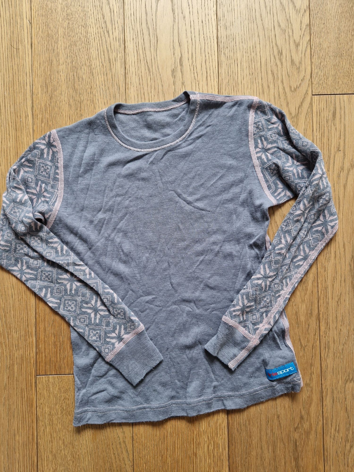 Bluzka merino Iris Sport 134/140 koszulka wełniana wełna termoaktywna