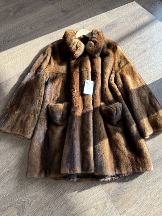 Futro naturalne z norek, grzbiety XL